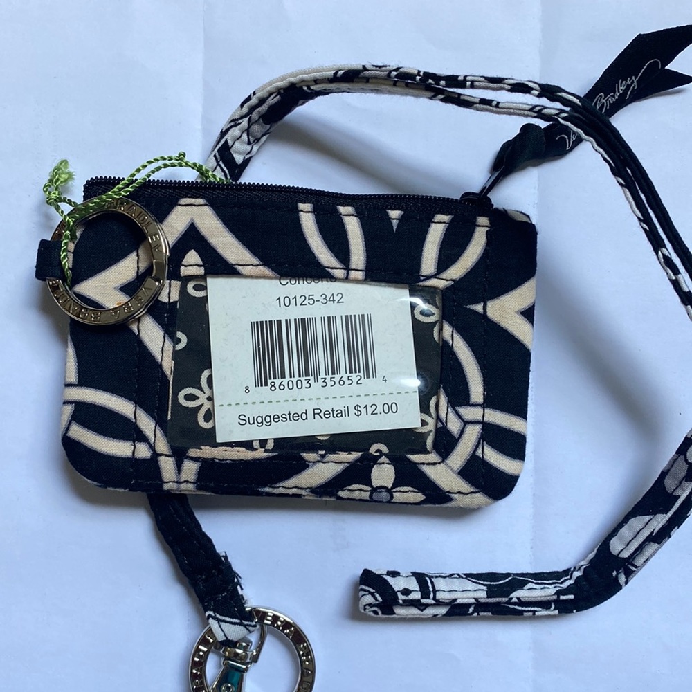 Vera Bradley zip id and lanyard concerto